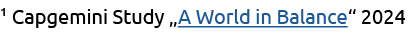1 Capgemini Study „A World in Balance“ 2024