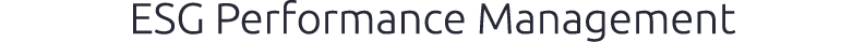 ESG Performance Management 