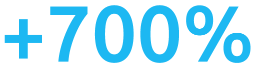 +700%