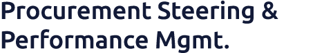 Procurement Steering & Performance Mgmt. 