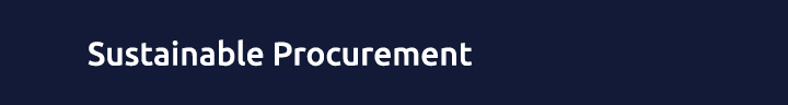 Sustainable Procurement