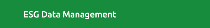 ESG Data Management