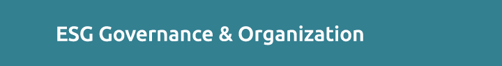 ESG Governance & Organization