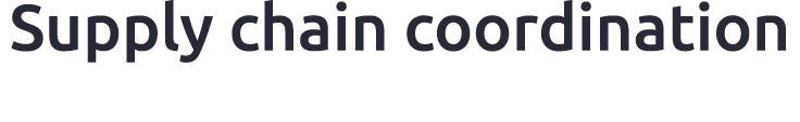 Supply chain coordination