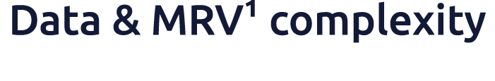 Data & MRV1 complexity​