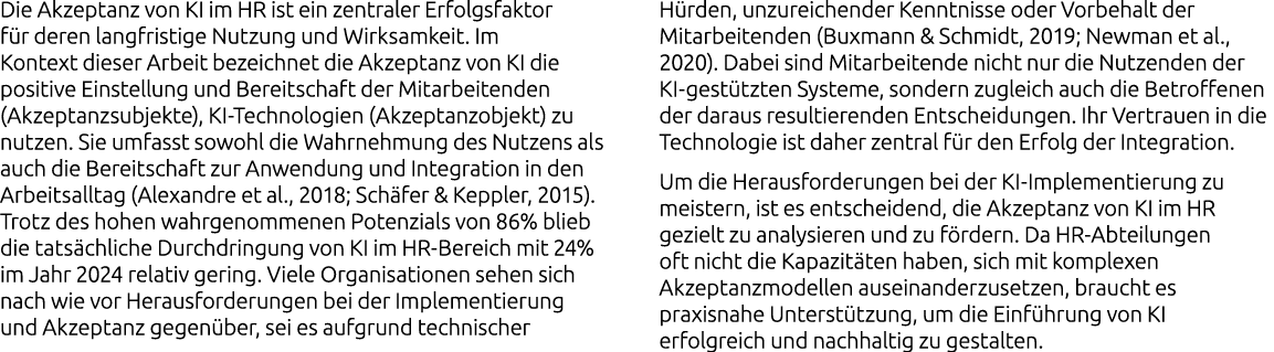Die Akzeptanz von KI im HR ist ein zentraler Erfolgsfaktor f r deren langfristige Nutzung und Wirksamkeit. Im Kontext...