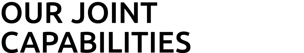 Our joint capabilities