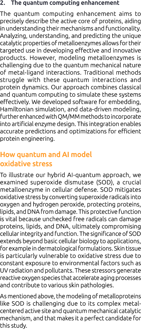 2. The quantum computing enhancement The quantum computing enhancement aims to precisely describe the active core of ...