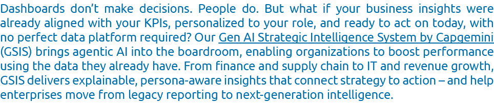 Dashboards don’t make decisions. People do. But what if your business insights were already aligned with your KPIs, p...
