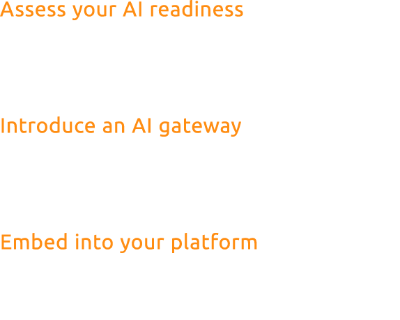 Assess your AI readiness Start by evaluating if your current infrastructure supports semantic security, cost tracking...