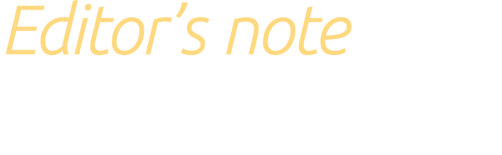Editor’s note