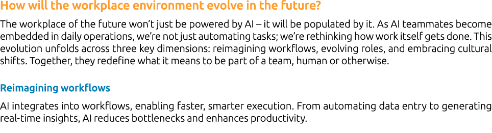 How will the workplace environment evolve in the future? The workplace of the future won’t just be powered by AI – it...