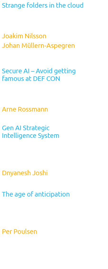 Strange folders in the cloud Distributing PDFs to your LLM is no basis for an AI strategy Joakim Nilsson Johan M ller...