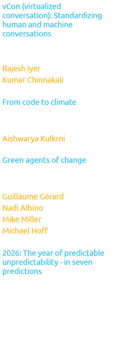 vCon (virtualized conversation): Standardizing human and machine conversations Portable, governed, and AI ready conve...