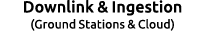 Downlink & Ingestion (Ground Stations & Cloud)