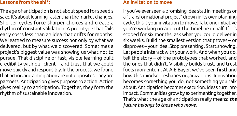 Lessons from the shift The age of anticipation is not about speed for speed’s sake. It’s about learning faster than t...