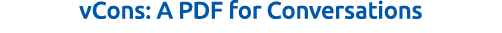 vCons: A PDF for Conversations