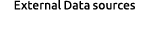 External Data sources