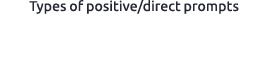 Types of positive/direct prompts