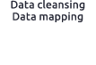 Data cleansing Data mapping