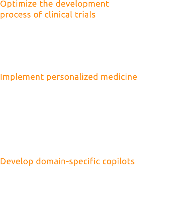 Optimize the development process of clinical trials Utilize Gen AI to create adaptive clinical trial design, refine t...
