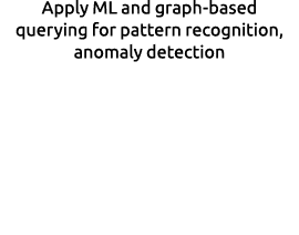 Apply ML and graph based querying for pattern recognition, anomaly detection