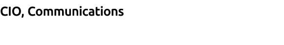CIO, Communications