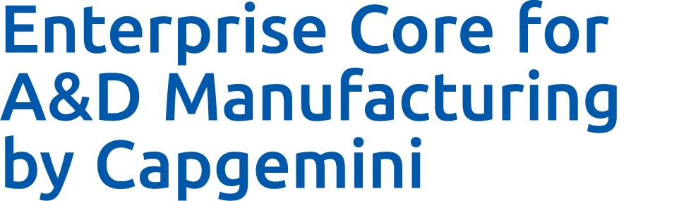 Enterprise Core for A&D Manufacturing by Capgemini