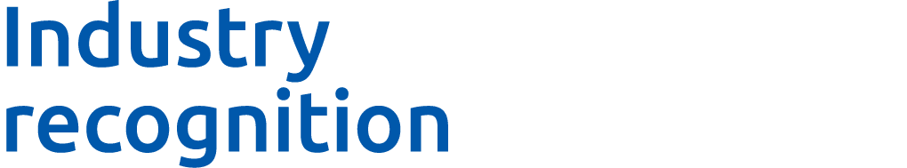 Industry recognition