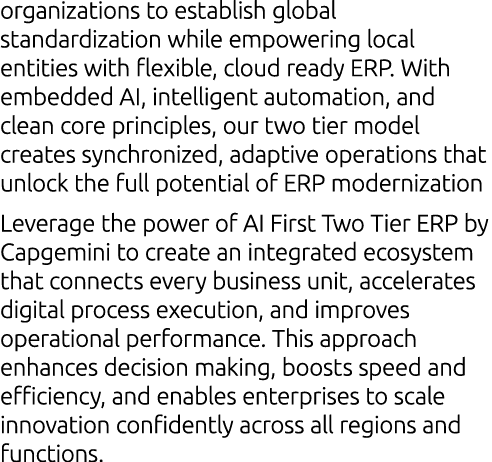 organizations to establish global standardization while empowering local entities with flexible, cloud ready ERP. Wit...