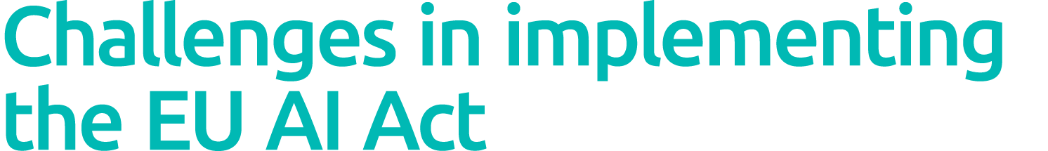 Challenges in implementing the EU AI Act