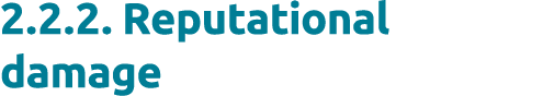 2.2.2. Reputational damage