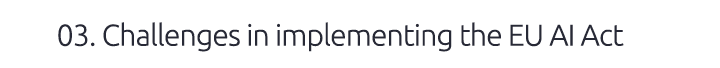 03. Challenges in implementing the EU AI Act