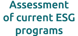 Assessment of current ESG programs