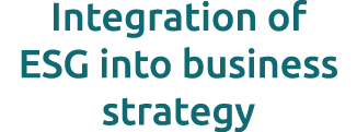 Integration of ESG into business strategy