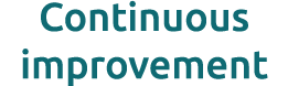 Continuous improvement