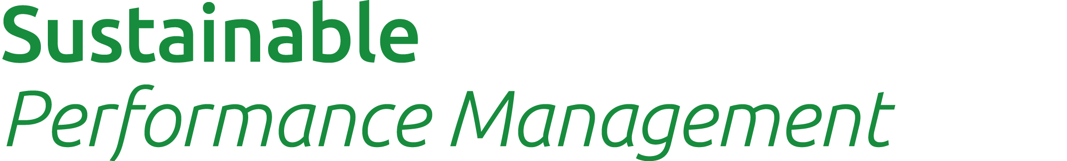 Sustainable Performance Management