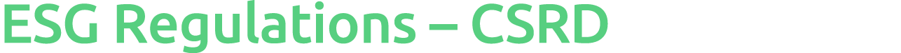 ESG Regulations – CSRD 