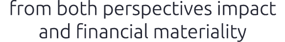 from both perspectives impact and financial materiality 