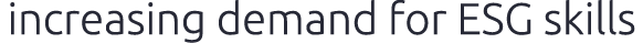 increasing demand for ESG skills