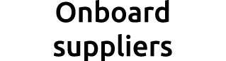 Onboard suppliers