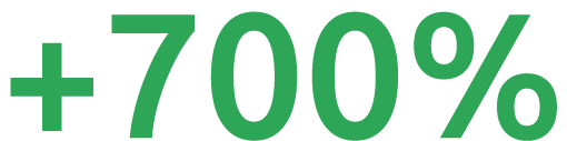 +700%