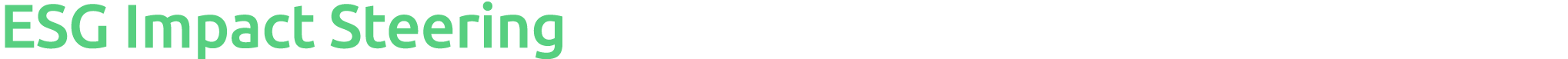 ESG Impact Steering 