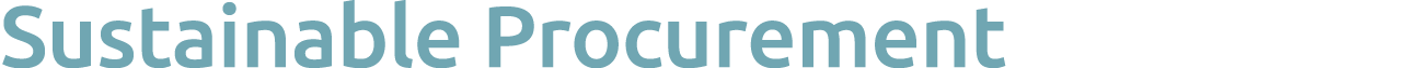 Sustainable Procurement 