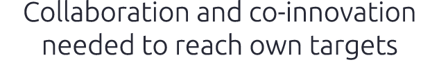 Collaboration and co innovation needed to reach own targets 