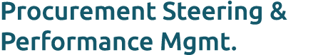 Procurement Steering & Performance Mgmt. 