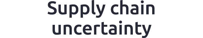 Supply chain uncertainty 