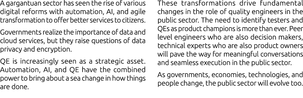 A gargantuan sector has seen the rise of various digital reforms with automation, AI, and agile transformation to off...