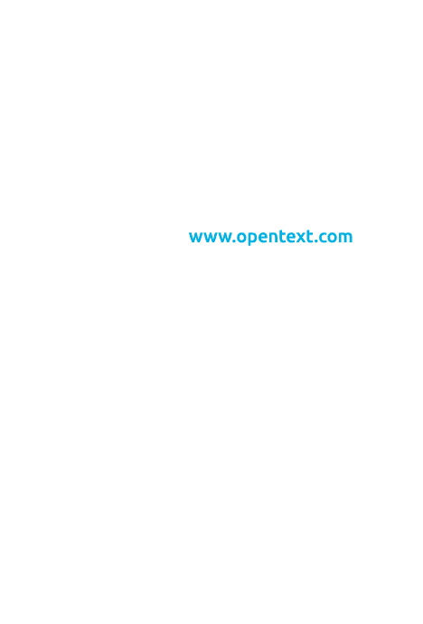 About OpenText OpenText, The Information Company™, enables organizations to gain insight through market leading infor...